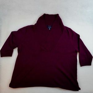 Lands' End 💯 Merino Wool Italian Spun Sweater Ladies 2X 20W-22W